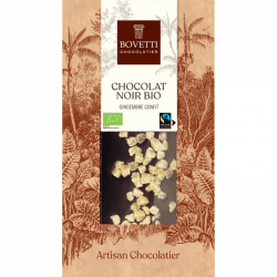 BOVETTI BIO a fair trade horká čokoláda 73% konfitovaný zázvor 100g